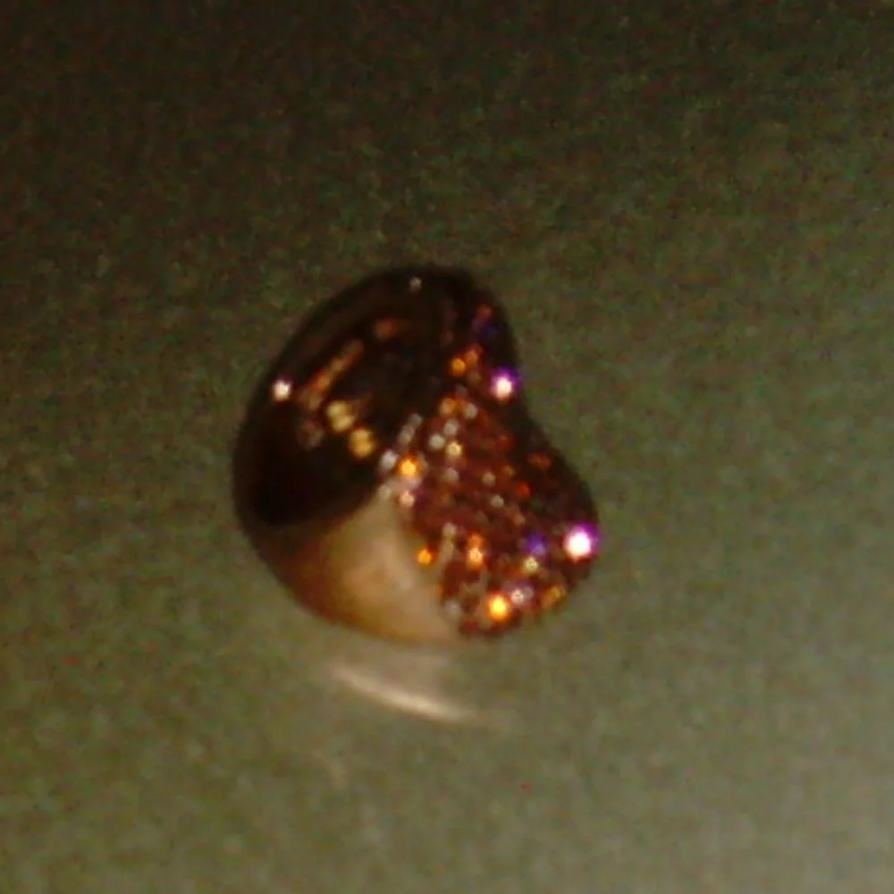 Joan Boyce Rose-Gold Tone and Dk Topaz Colored R/S Concave Style Ring - Size 7 - Picture 7 of 15